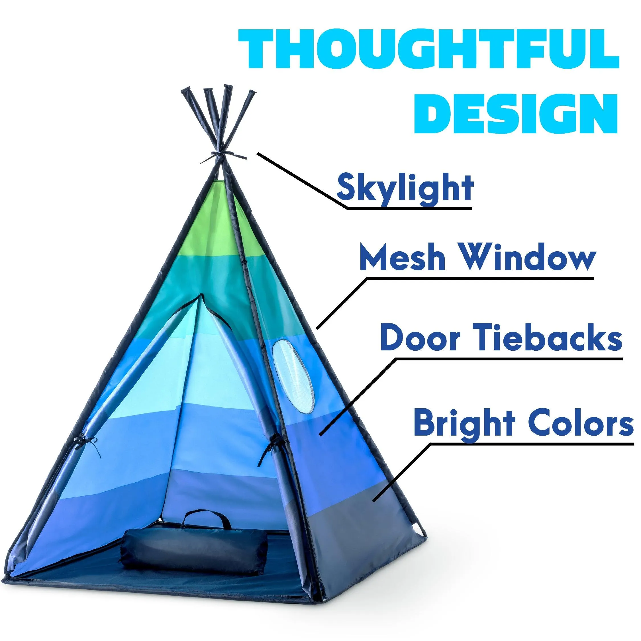 Teepee Tent (Blue)