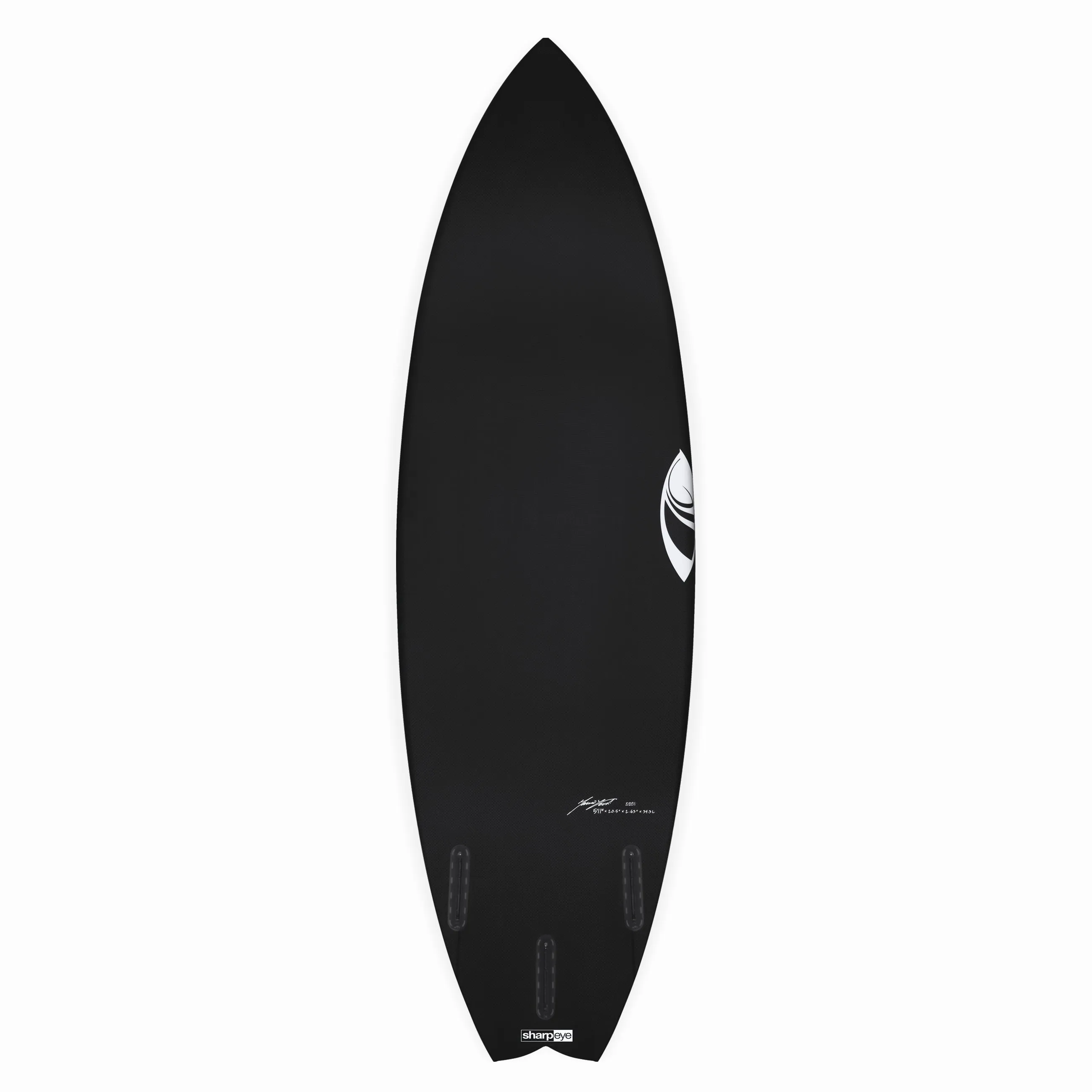 TWIN TURBO (C1 LITE) 5'9" x 19.75 X 2.5 - 30.60L, Swallow, 3x  FCS 2 Fin Boxes, C1 - ID:921865