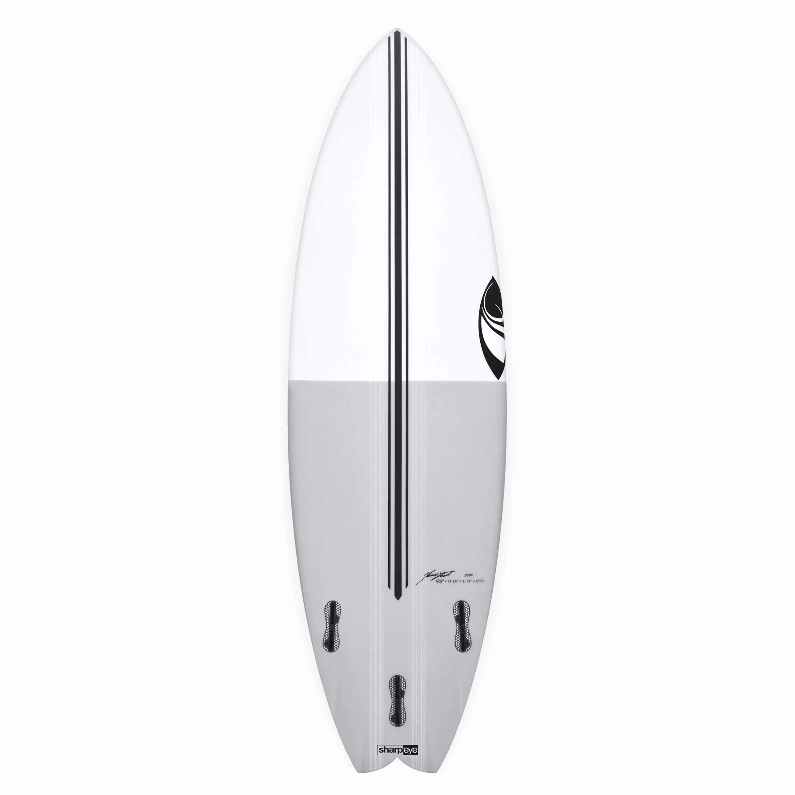 TWIN TURBO (E3 LITE) 6'4" x 21.5 X 2.75 - 40.30L, Swallow, 3x  FCS 2 Fin Boxes, Epoxy E3 - ID:852019