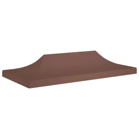 vidaXL Party Tent Roof 6x3 m Brown 270 g/m²