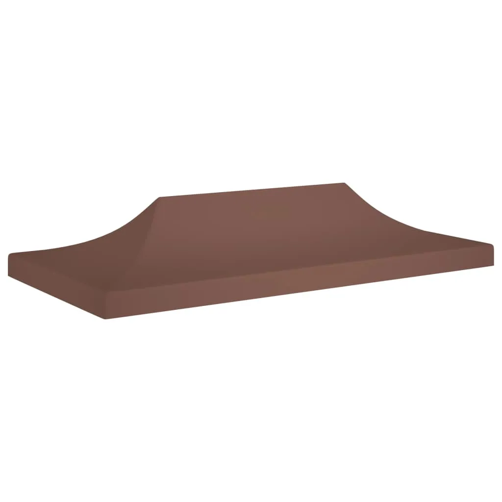 vidaXL Party Tent Roof 6x3 m Brown 270 g/m²