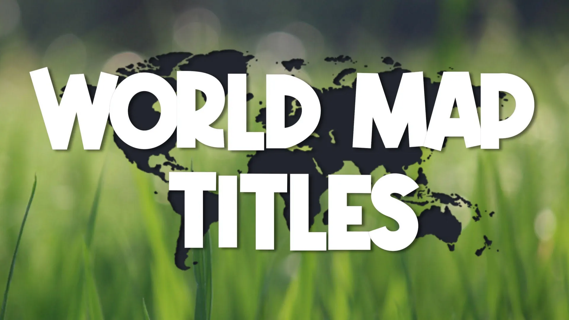 World Map Titles - South America, Mexico, and the Caribbean